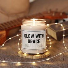 Load image into Gallery viewer, Glow with Grace Scented Soy Candle, 9oz