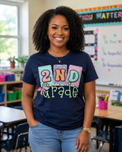 Load image into Gallery viewer, Teacher Back to School Grade Level Shirt | Pre-K, Kindergarten & 1st–5th Grade Tee