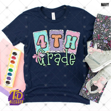 Load image into Gallery viewer, Girls Back to School Grade Level Shirt | Pre-K, Kindergarten & 1st–5th Grade Tee