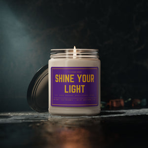 Scented Soy Candle - Shine Your Light, Aromatherapy Candle, Eco-Friendly Gift, Relaxation, Home Decor, Self-Care, Mindfulness