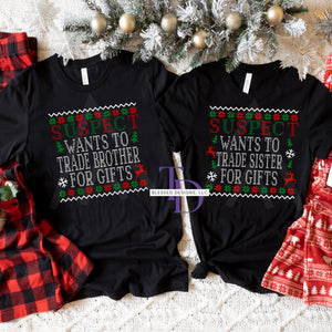 Family Suspect Christmas Tees
