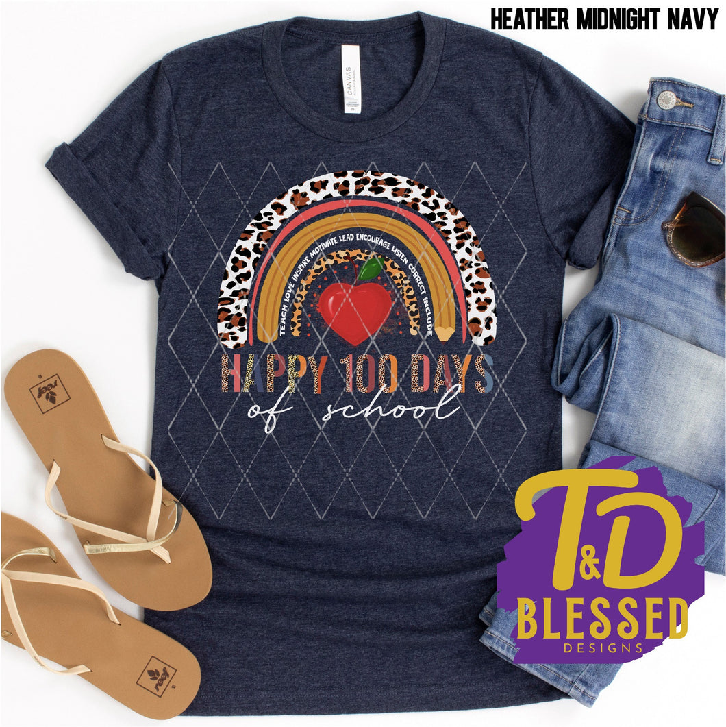 Happy 100 Days of School Rainbow