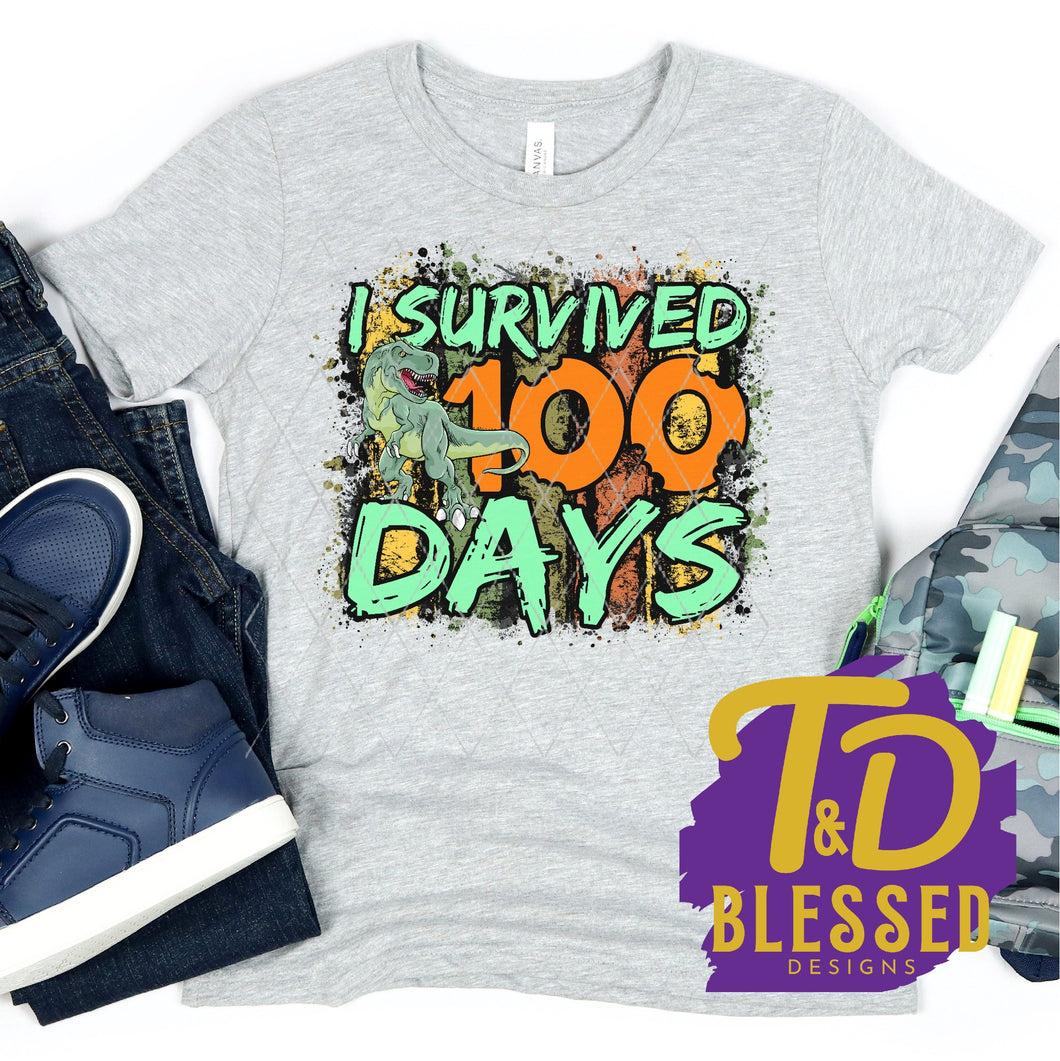 I survived 100 days of school dinosaur (Youth)