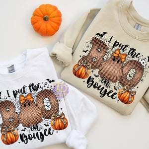 Put The Boo in Boujee T-Shirt | Funny Halloween Graphic Tee | Spooky Season Shirt
