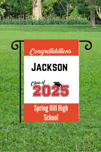 Personalized Graduation/College Bound Garden Flag