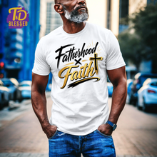 Load image into Gallery viewer, Fatherhood x Faith Unisex T-Shirt | Christian Dad Shirt
