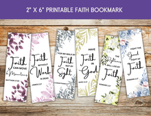 Load image into Gallery viewer, Faith-Inspired Printable Bible Verse Bookmark
