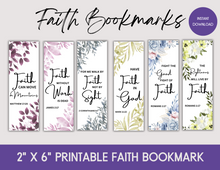 Load image into Gallery viewer, Faith-Inspired Printable Bible Verse Bookmark
