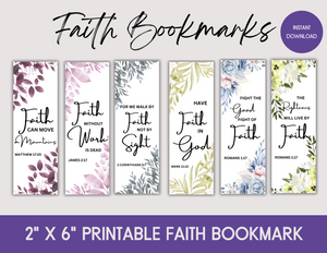 Faith-Inspired Printable Bible Verse Bookmark