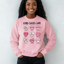 Load image into Gallery viewer, GOD Says I am Crewneck Sweatshirt
