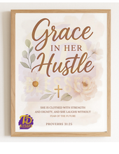 Load image into Gallery viewer, Grace In Her Hustle Printable Wall Art
