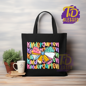 🎒 Colorful Grade Level Teacher Tote Bags | Pre-K to 4th Grade Collection