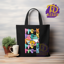 Load image into Gallery viewer, 🎒 Colorful Grade Level Teacher Tote Bags | Pre-K to 4th Grade Collection
