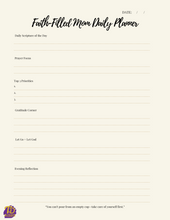 Load image into Gallery viewer, Faith-Filled Mom Daily Planner
