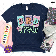 Load image into Gallery viewer, Girls Back to School Grade Level Shirt | Pre-K, Kindergarten &amp; 1st–5th Grade Tee
