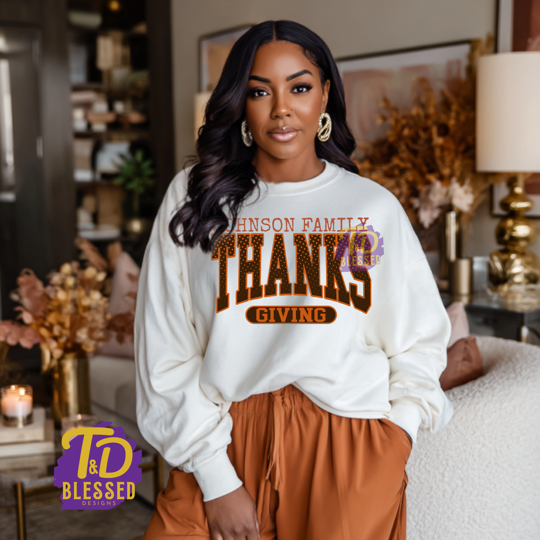 Personalized Family Thanksgiving 2025