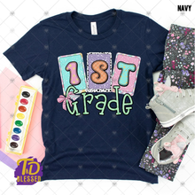 Load image into Gallery viewer, Girls Back to School Grade Level Shirt | Pre-K, Kindergarten &amp; 1st–5th Grade Tee
