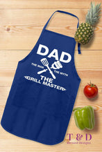 Load image into Gallery viewer, Dad, the Grill master apron
